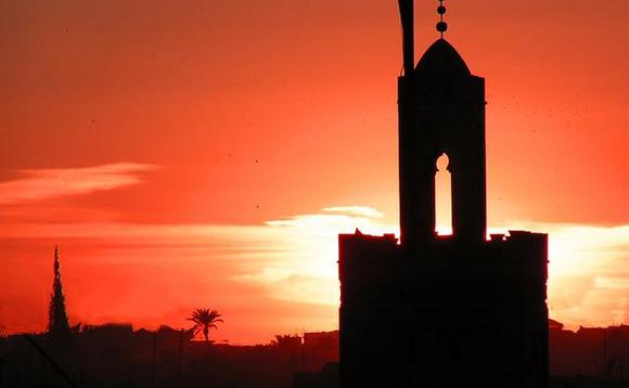 sunset-and-mosque