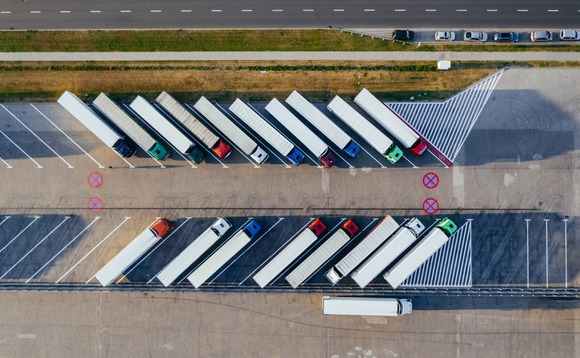 logistics-truck-aerial