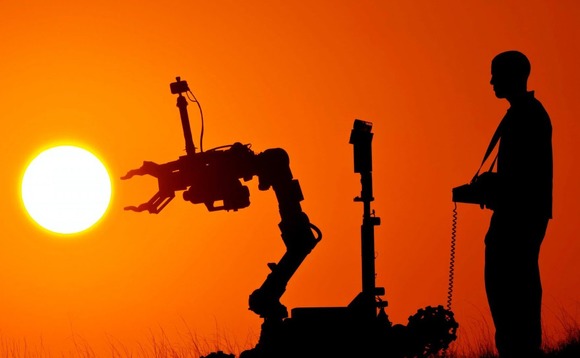 robot-robotics-sunset